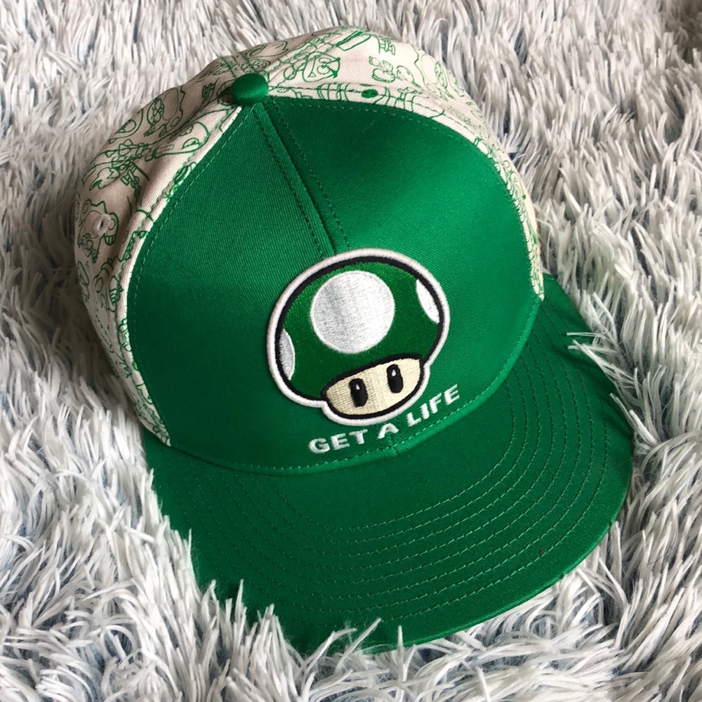 Super Mario Flat Brim Baseball Hat